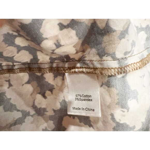 TUCKERNUCK Royal Mini Shirt Dress Brown Floral Woodrose Size XL $188 - Picture 6 of 6